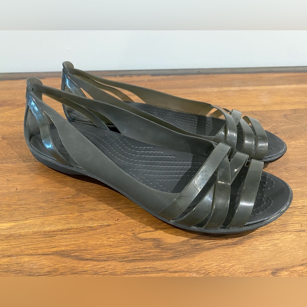 Crocs, Isabella Huarache Ballet Flats, Women’s Size 11